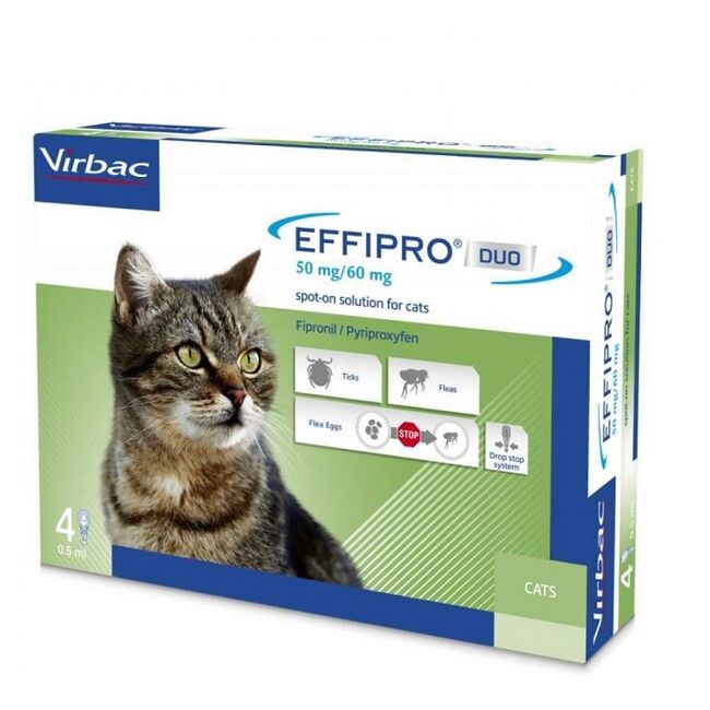 EFFIPRO DUO CAT PISICA - 4 PIPETE