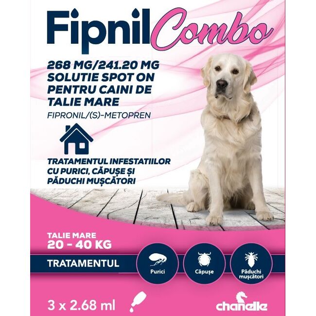 FIPNIL COMBO CAINE DOG L (20-40 KG) - 3 PIPETE