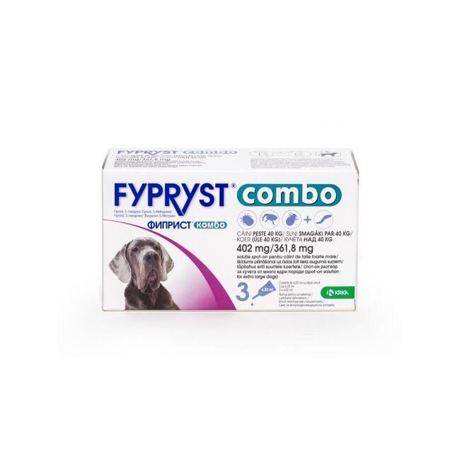 FYPRYST COMBO CAINE DOG XL 402 MG (40-60 KG) - 3 PIPETE