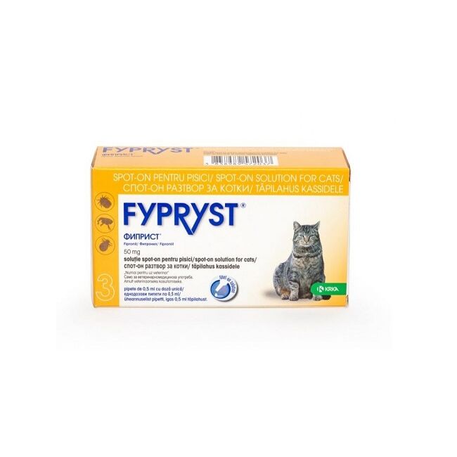 FYPRYST PISICA CAT SPOT ON 50 MG - 3 PIPETE