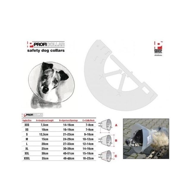 GULER DE PROTECTIE CAINE PROFICOLLAR XL - 25 CM
