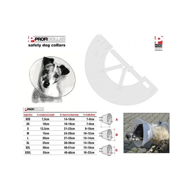 GULER DE PROTECTIE CAINE PROFICOLLAR XS - 10 CM