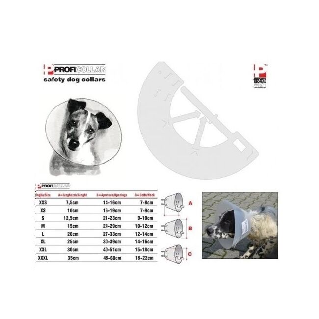 GULER DE PROTECTIE CAINE PROFICOLLAR XXL - 30 CM