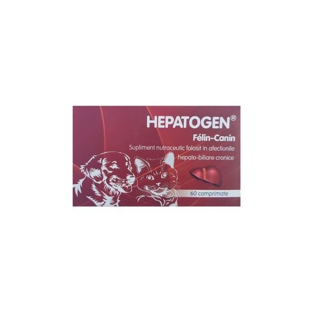 HEPATOGEN FELIN CANIN - 60 COMPRIMATE