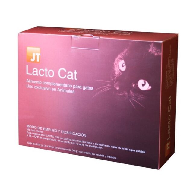 JT LACTO CAT PISICI LAPTE PRAF PLICURI 4 X 50G + BIBERON CU 2 TETINE CADOU