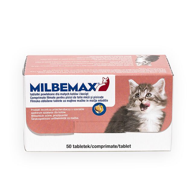 MILBEMAX KITTEN CAT PISICA MICA 4 / 10 MG (<2 KG) - 50 TABLETE