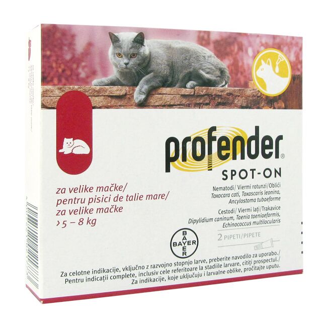 Profender Cat 5-8 kg x 2 pipete