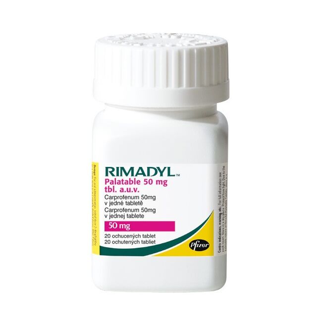 Rimadyl 50 mg - 20 Tablete Palatabile