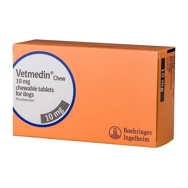 VETMEDIN 10 MG - 100 TABLETE MASTICABILE
