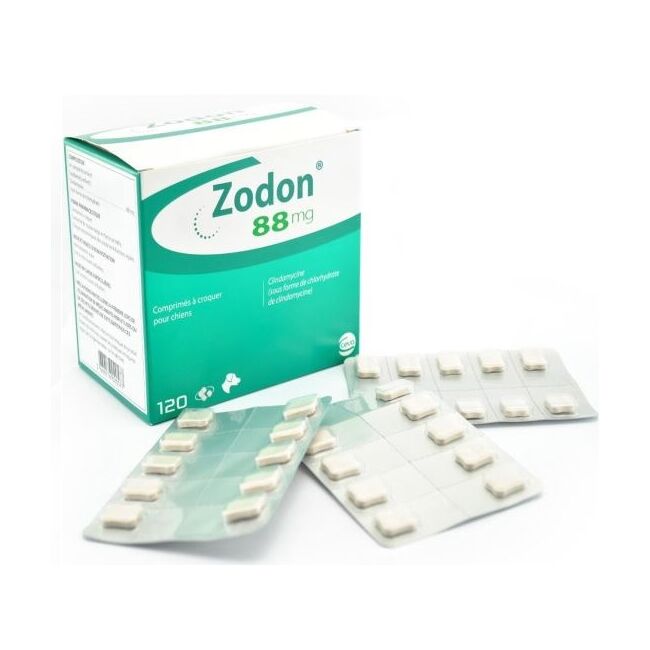 ZODON 88 MG (CLINDAMICINA) - 120 TABLETE PALATABILE